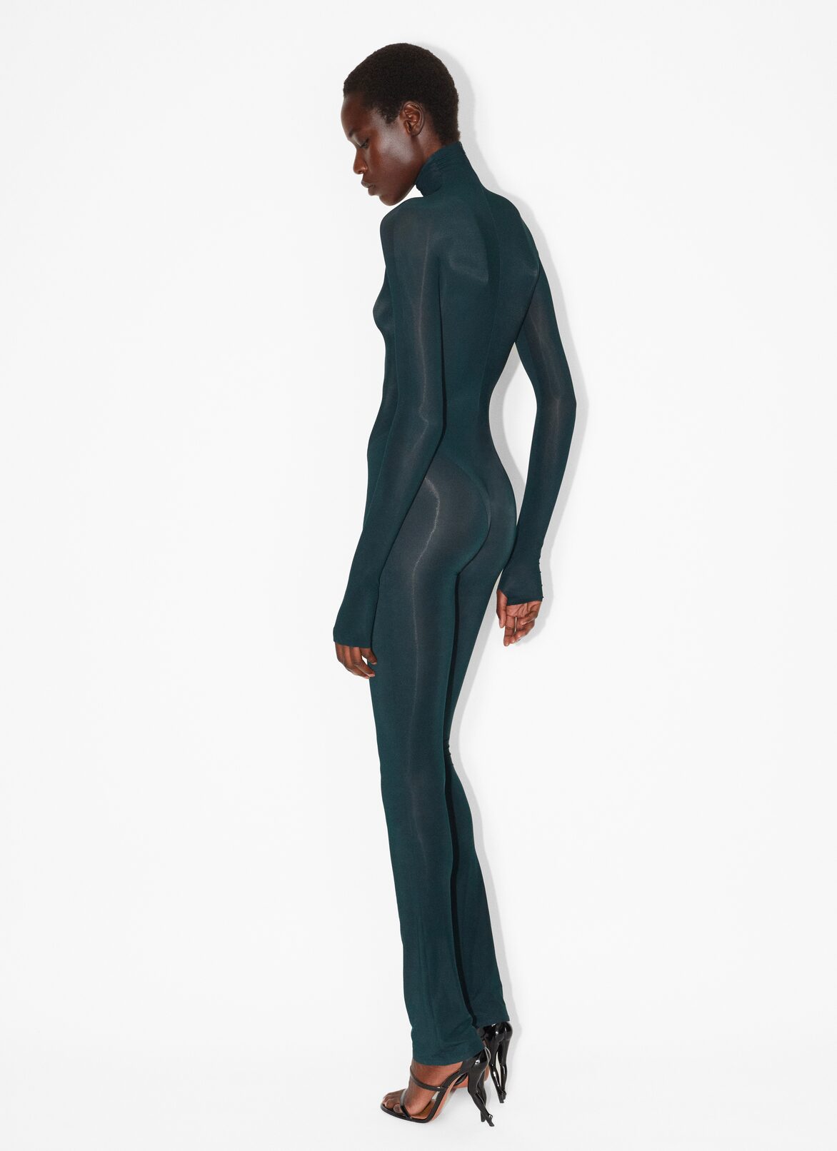 Sheer legging ALAÏA GREEN SHEER LEGGING